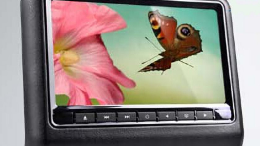 Dvd Player Auto Cu Prindere Pe Tetiera JVJ DV 9917 Negru Lcd 9 Usb Sd Player Rezolutie Hd Jocuri