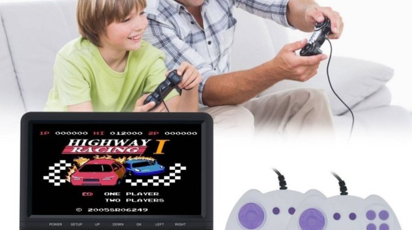 DVD PLAYER AUTO DE TETIERA EDT-911 CITROEN USB SD LCD 9'' REZOLUTIE HD JOCURI JOYSTICK