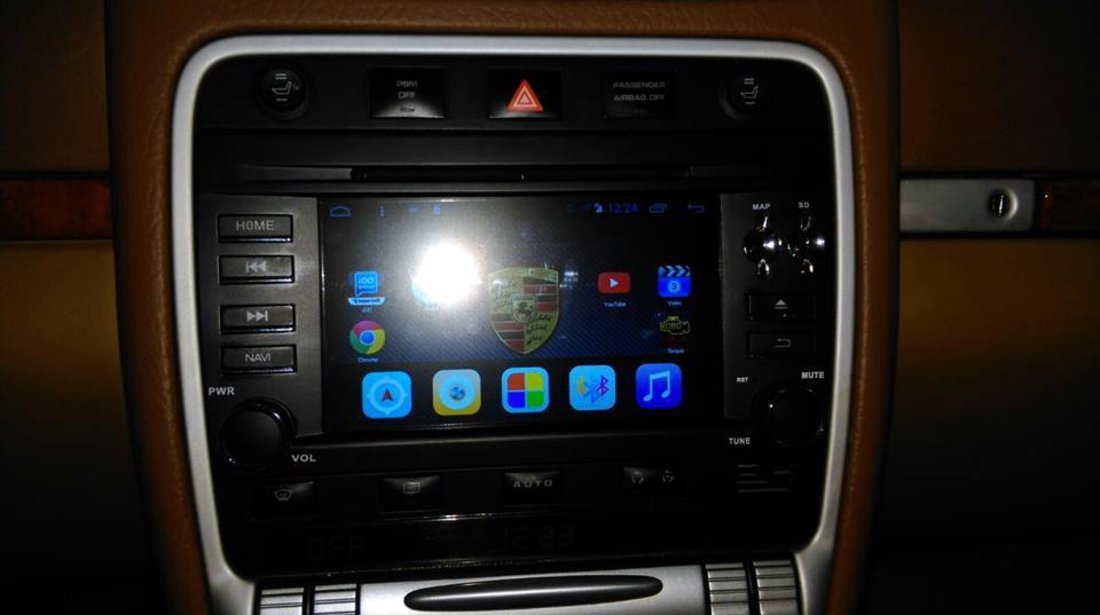 DVD PLAYER AUTO NAVIGATIE ANDROID DEDICATA PORSCHE CAYENNE Edotec EDT-G443 QUADCORE 16 GB INTERNET