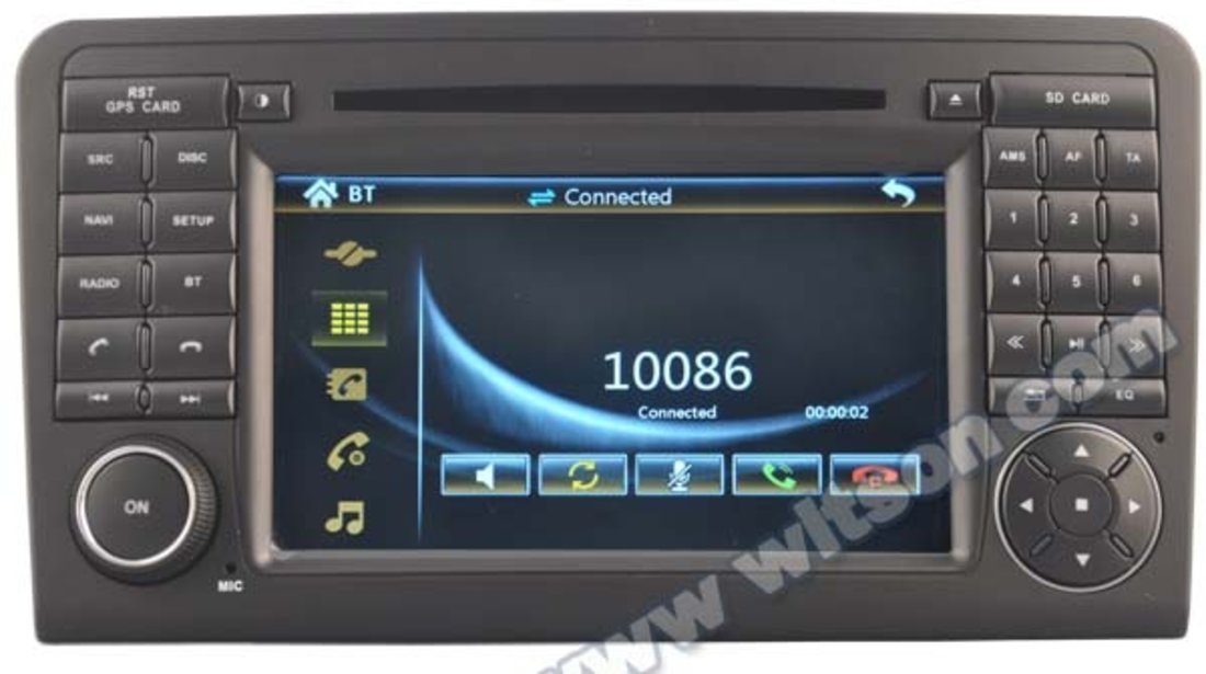 DVD PLAYER AUTO NAVIGATIE DEDICATA MERCEDES-BENZ ML W164 GL X164 WITSON W2-D6558 DVD GPS TV CARKIT