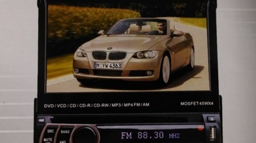 DVD PLAYER AUTO UNIVERSAL ECRAN RETRACTABIL LCD 7'' FATA DETASABILA TV USB SD MODEL D712