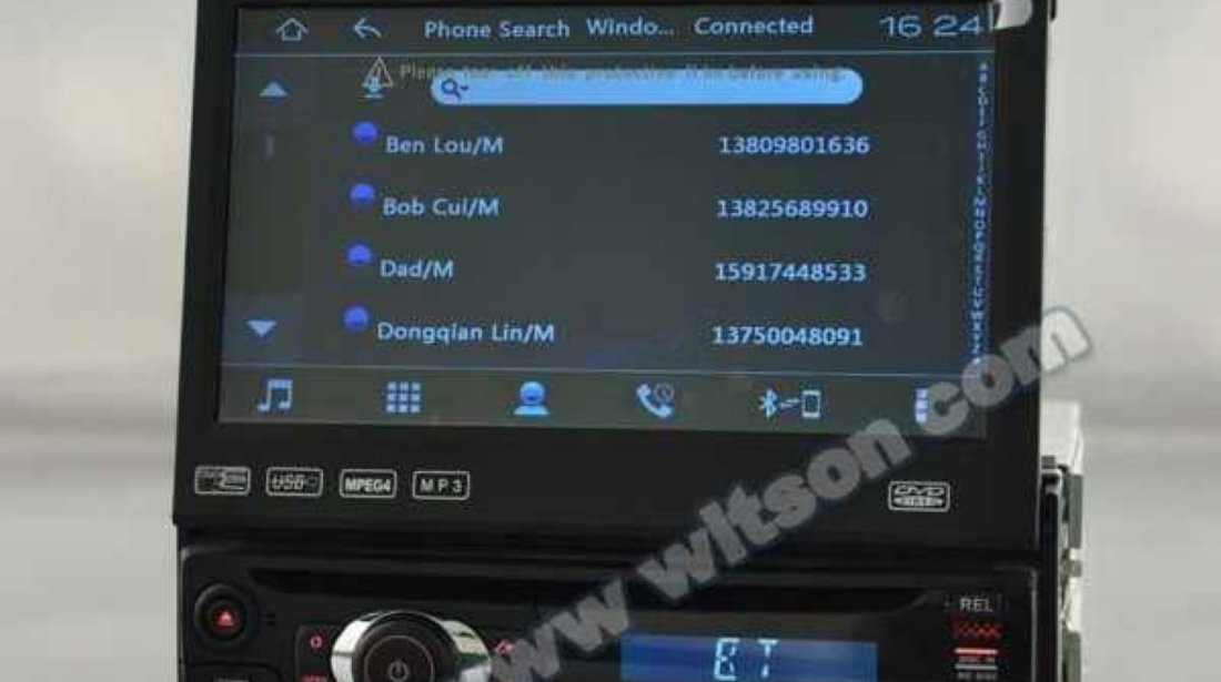 DVD PLAYER AUTO UNIVERSAL ECRAN RETRACTABIL LCD 7'' PNI U8008 FATA DETASABILA TV USB SD