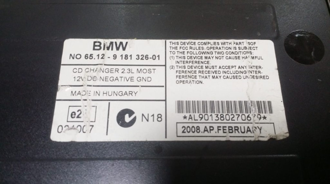 DVD Player, Depozitare CD BMW, 6512918132601