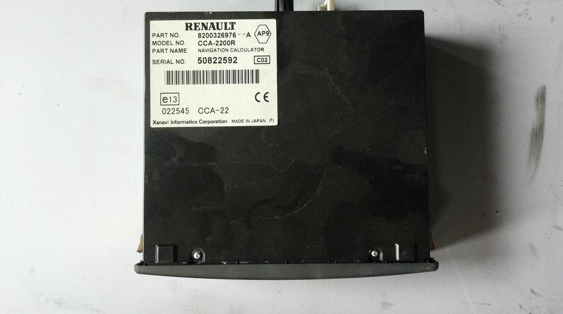 DVD player - navigatie 8200326976 pentru Renault Laguna 2 facelift