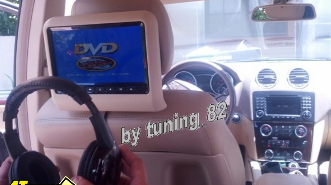 Dvd player portabil pe tetiera jvj dv 9917 ecran Lcd 9 Usb Sd Player Rezolutie Hd Jocuri Montaj