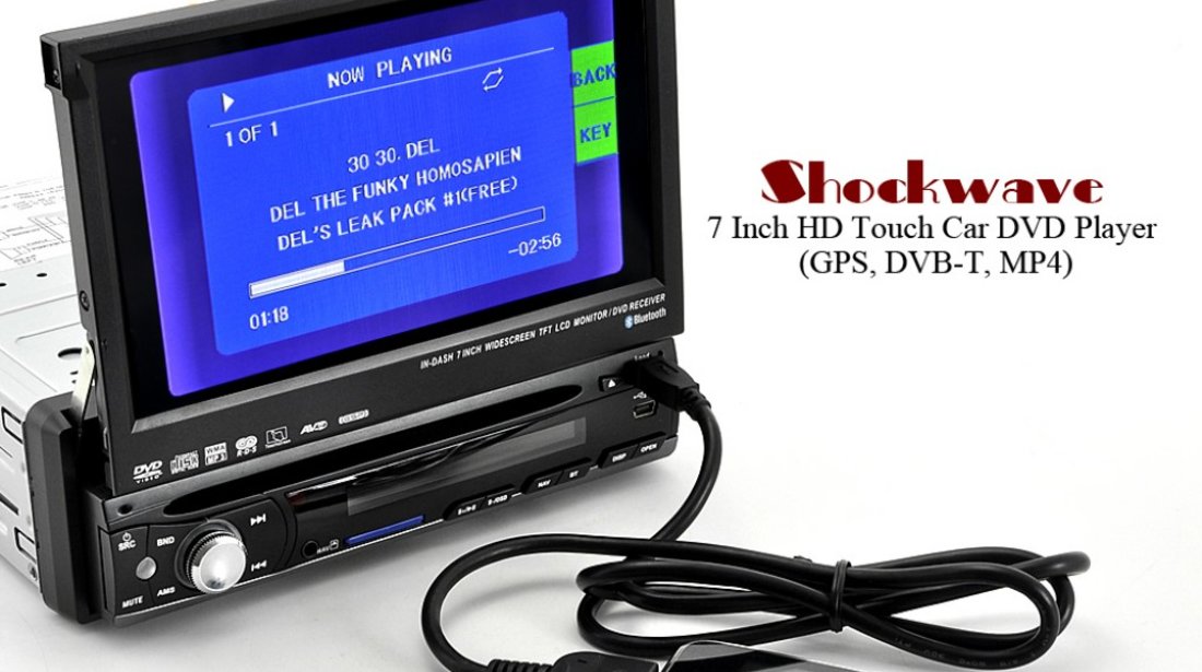 DVD RETRACTABIL PNI-8007 GPS DVD TV CARKIT USB SD DIVX MODEL 2012