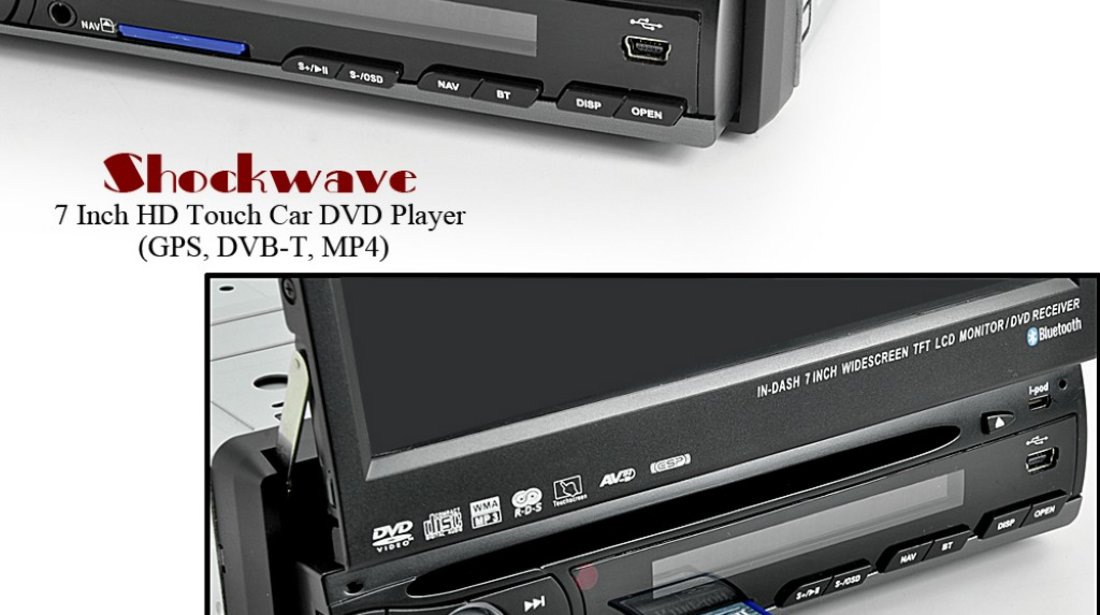 DVD RETRACTABIL PNI-8007 GPS DVD TV CARKIT USB SD DIVX MODEL 2012