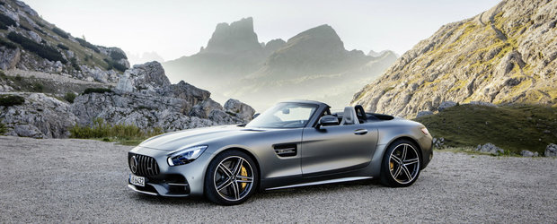 E cea mai tare decapotabila a momentului. POZE NOI cu Mercedes AMG GT C Roadster