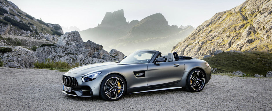 E cea mai tare decapotabila a momentului. POZE NOI cu Mercedes AMG GT C Roadster