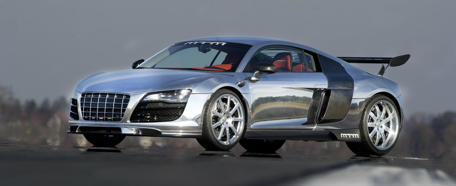 E cel mai tunat Audi R8 din lumea intreaga. Are motor de RS6 si o caroserie la care s-a lucrat 700 de ore.