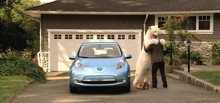 E timpul sa te sensibilizam: Nissan Leaf si ursul polar E timpul sa te sensibilizam: Nissan Leaf si ursul polar