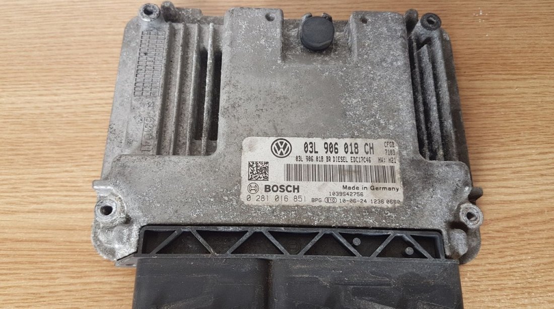 Ecu 03l906018ch 0281016851 skoda superb II 2.0 tdi cfg 170 cai