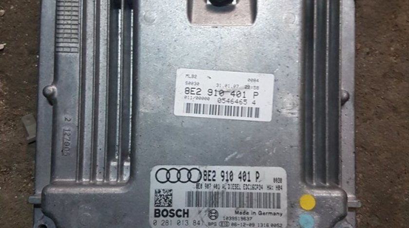 Ecu 8e2910401p 0281013841 edc 16cp34 audi a4 b7 2.7 tdi