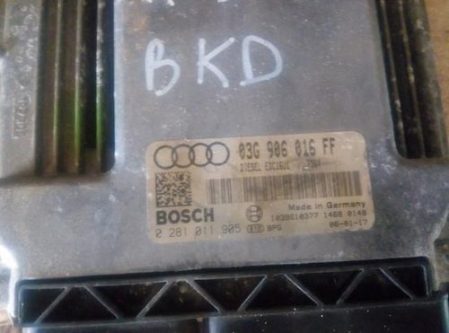 Ecu audi a3 8p 2.0 tdi bkd cod 03g906016ff 0281011905