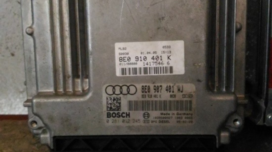 ECU AUDI A4 8E 3.0 TDI 204 CP 8E0910401K 0281012245