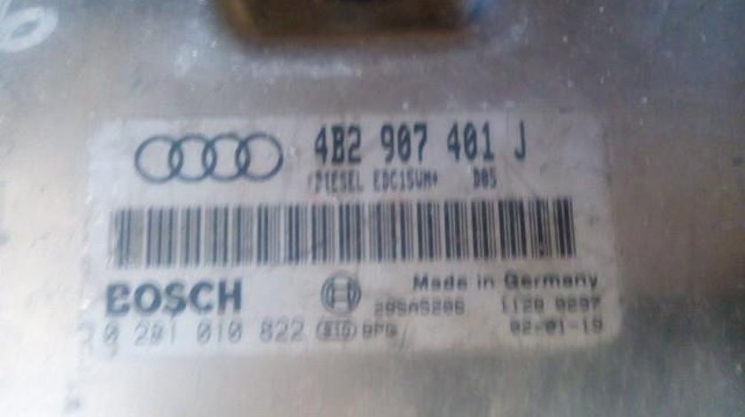 Ecu audi a6 2.5 tdi ake 180 cai cod 4b2907401j 0281010822