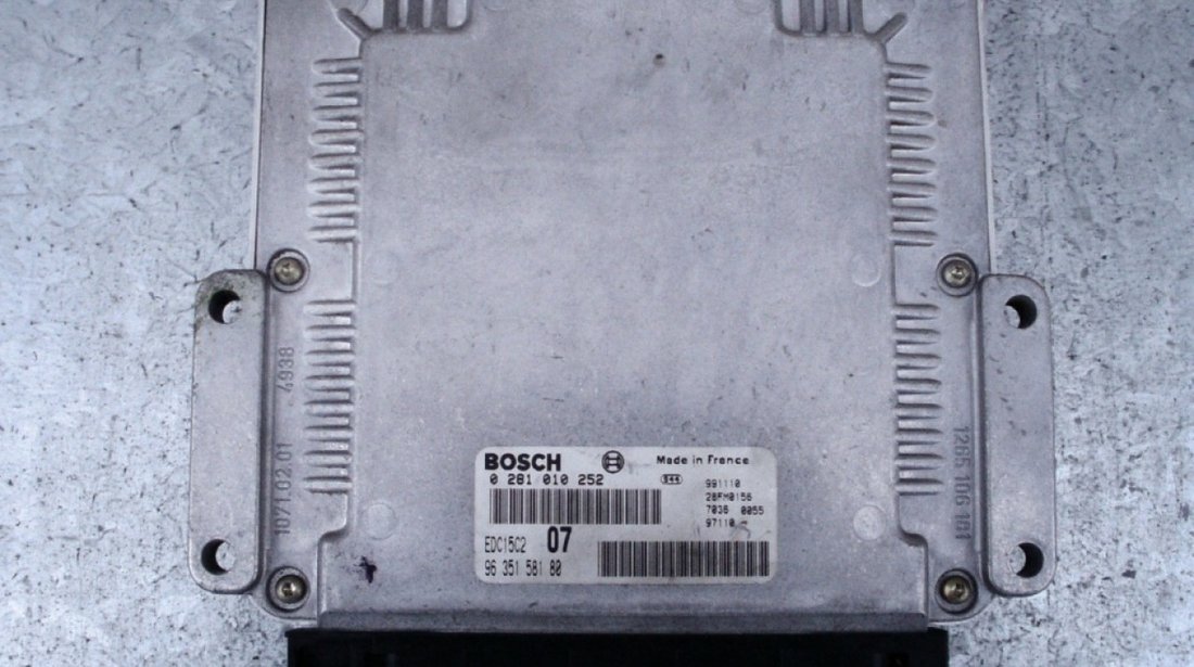 Ecu bosch peugeot 406 2 0 hdi cod 9635158180 0281010252 edc15c2