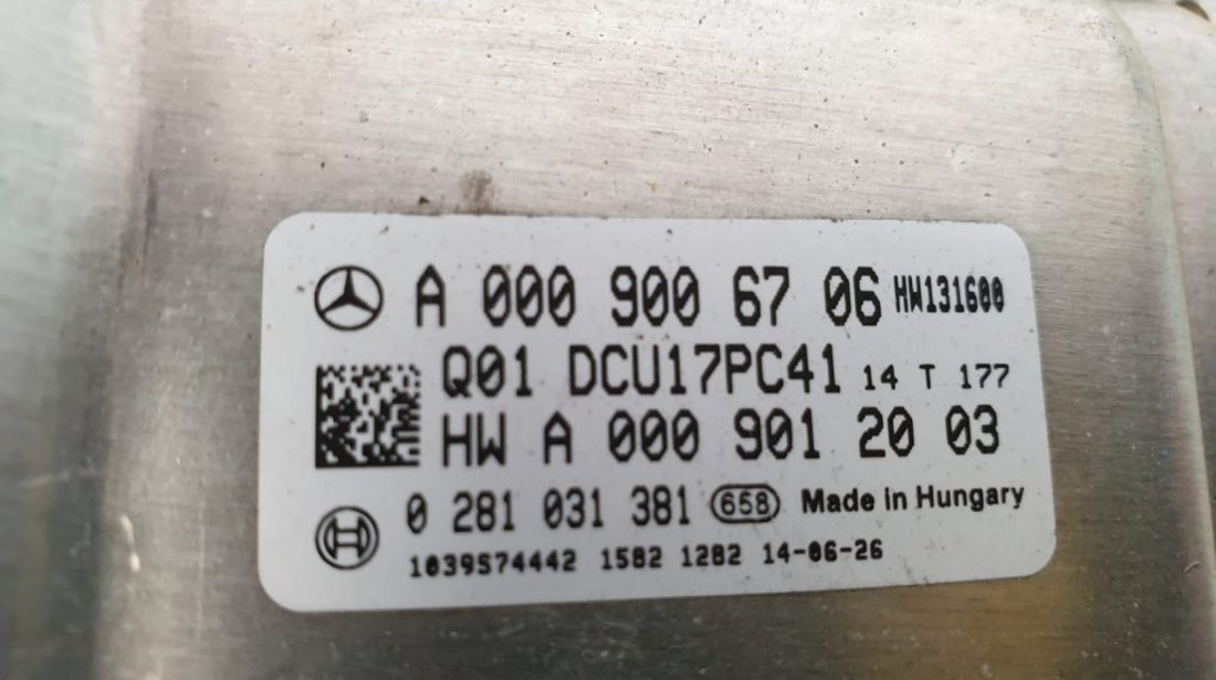 ECU Calculator Adblue Mercedes C-Klasse (W205), A0009006706, 0281031381, DCU17PC41
