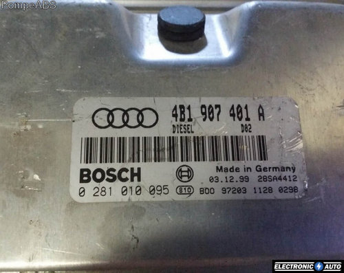 ECU calculator Audi A6 2.5 tdi 150HP 4B1907401A 0281010095