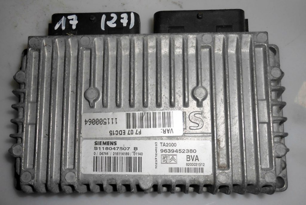 ECU Calculator CUTIE Citroen C5, S118047507B, 9639452380, 8200031512