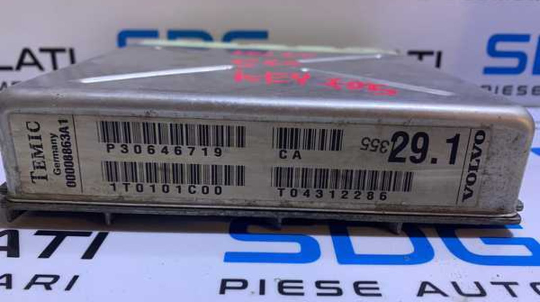 ECU Calculator Cutie Viteze Automata Volvo XC70 2.4 D 120KW 163CP 2000 - 2008 Cod P30646719 1T0101C00 T04312286