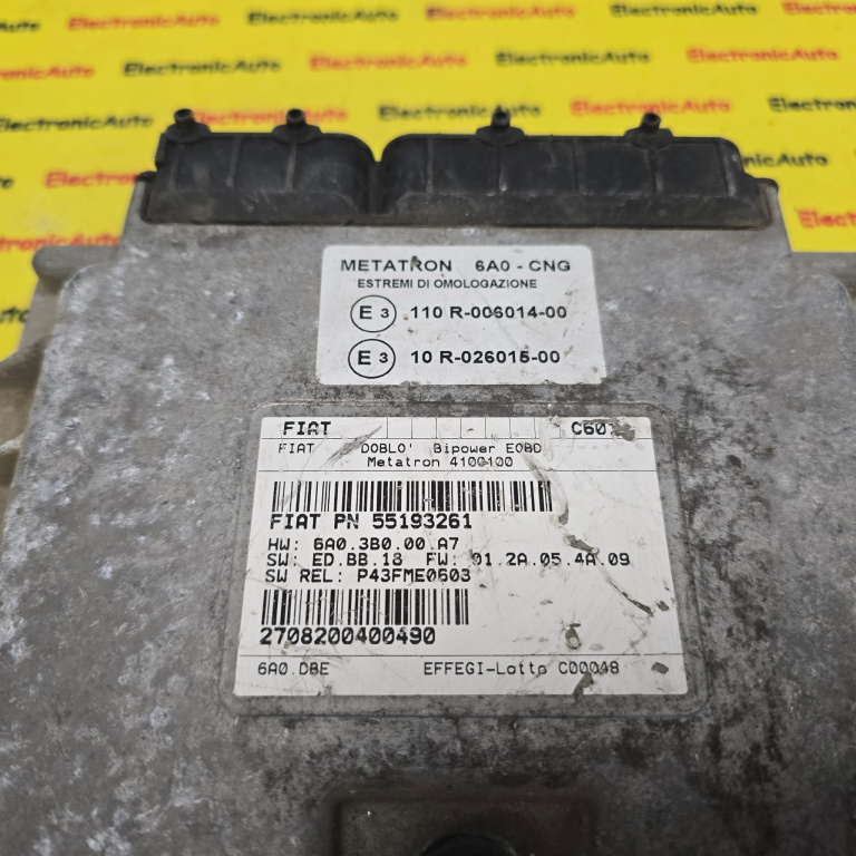 ECU Calculator GPL, GAZ, Motor FIAT DOBLO , 55193261, 110R00601400, 10R02601500,