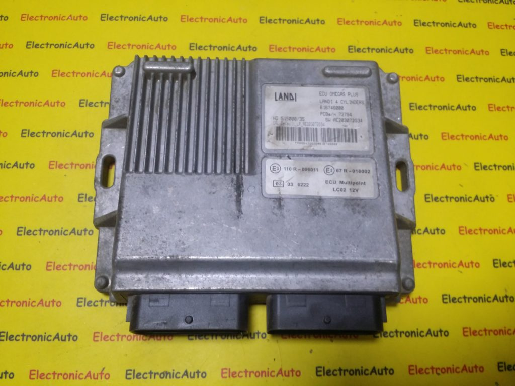 ECU Calculator GPL Landi Dacia, Renault ECU OMEGAS PLUS 616746000