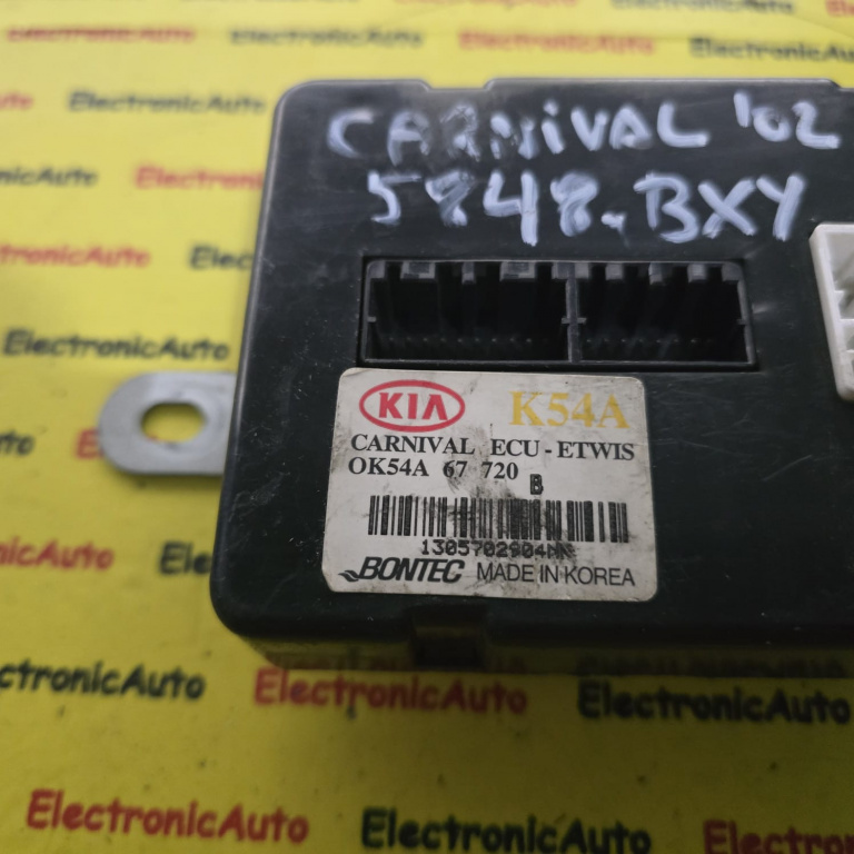 ECU calculator KIA Carnival, OK54A67720 B, OK54A67720B,