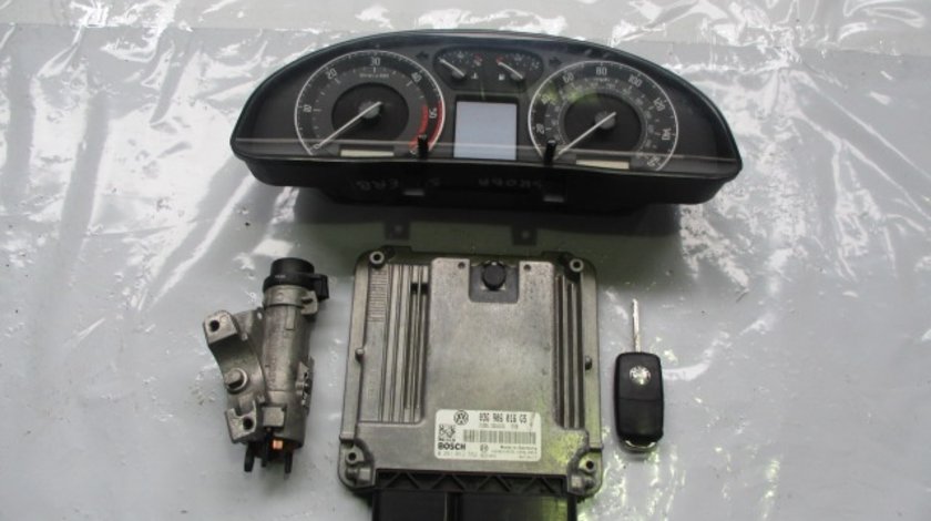 ECU CALCULATOR - KIT PORNIRE COMPLET BOSCH 0281012552 / 03G906016GS SKODA SUPERB 1.9 TDI FAB 2007 77 KW 105 CP