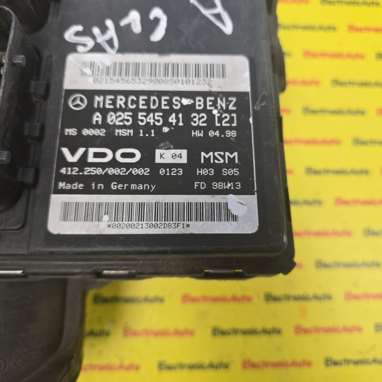 ECU Calculator Mercedes A0255454132, A1661401200, 412250002002,