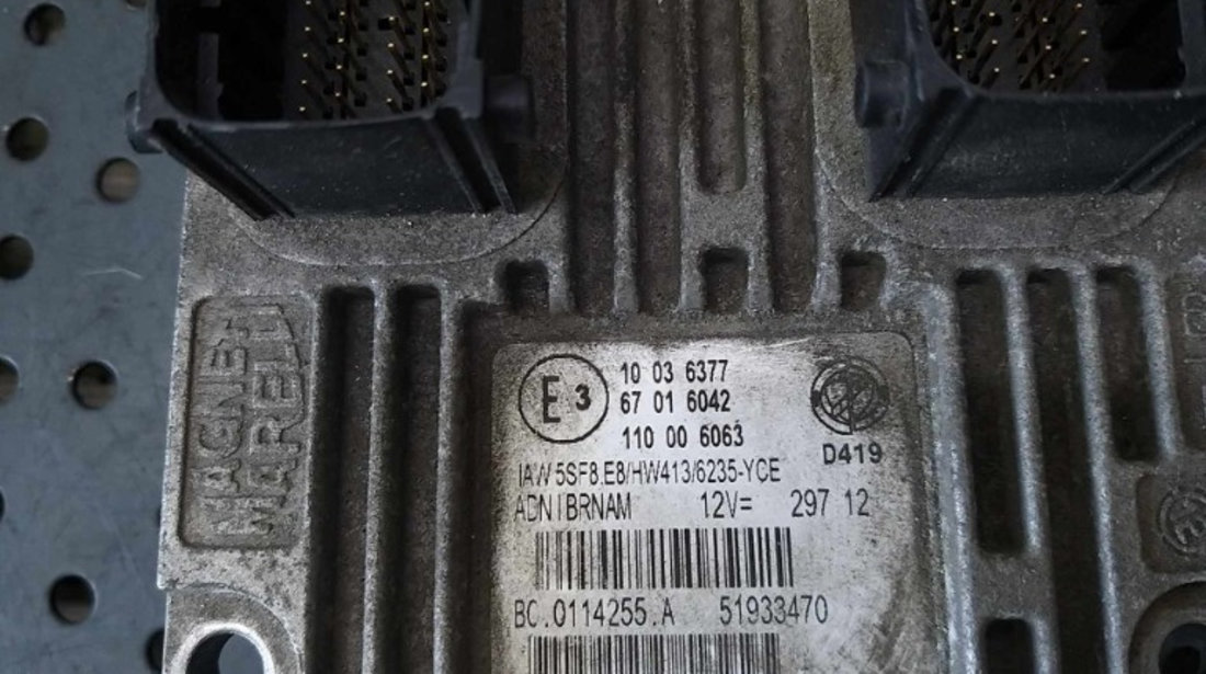 Ecu calculator motor 1.2 b lancia ypsilon 312 51933470 bc0114255a