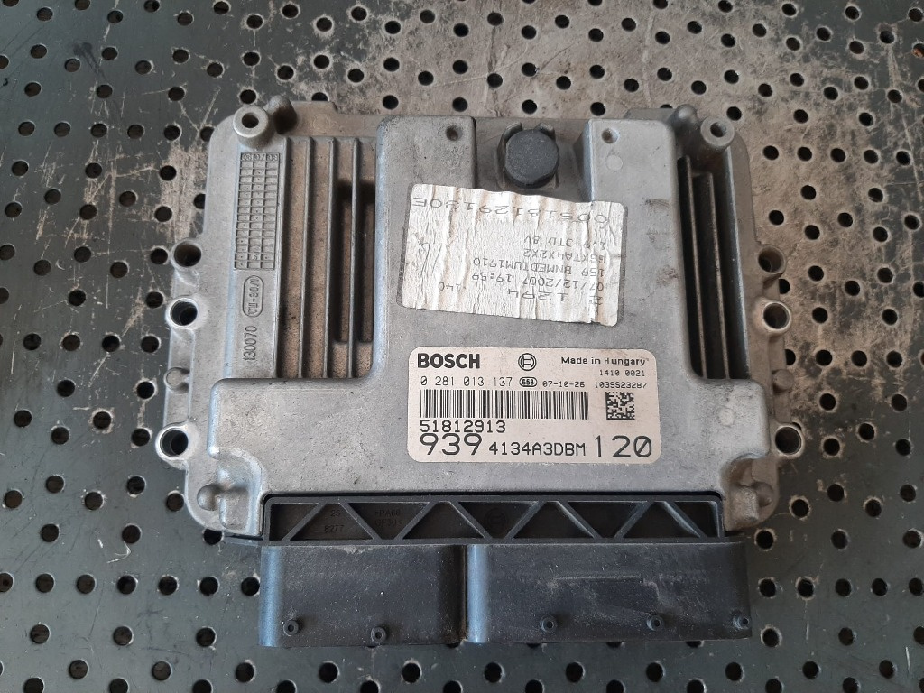 Ecu calculator motor 1.9 jtd alfa romeo 159 939 120 cp 0281013137 51812913 9394134a3dbm