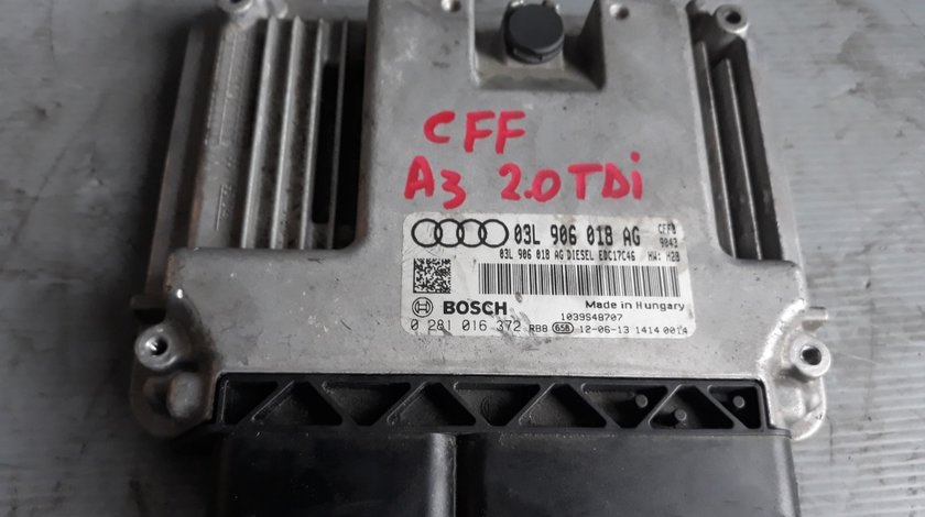 Ecu calculator motor 2.0 tdi cff vw passat cc b7 tiguan golf 6 skoda superb 03l906018ag 0281016372 1039s48707