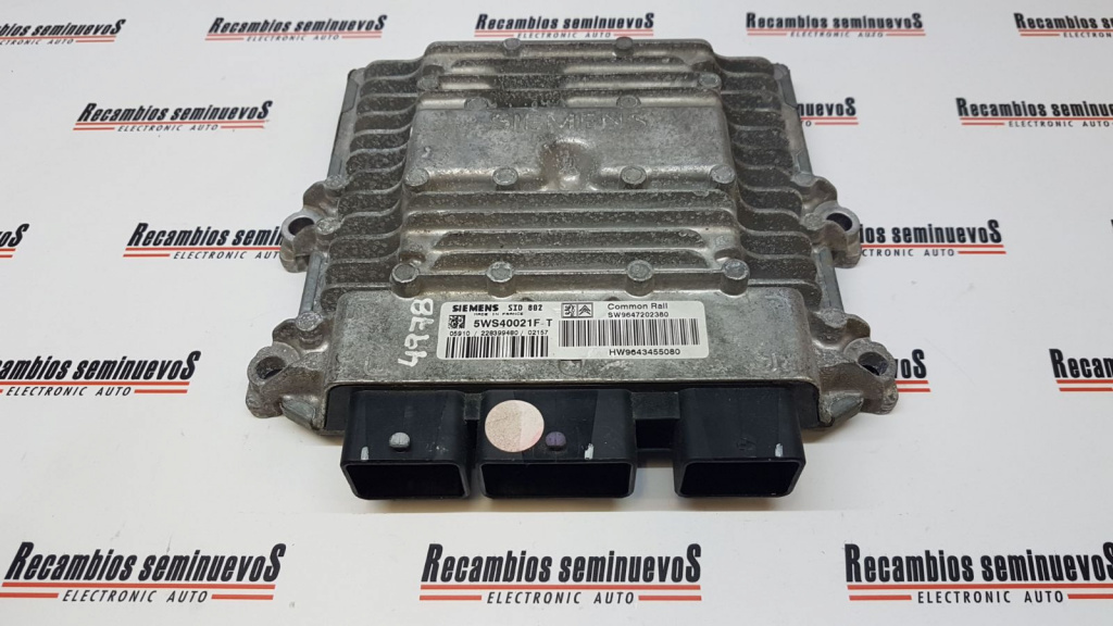 ECU Calculator Motor, 5WS40021FT, SID802, SW 9647202380, HW 9643455080,