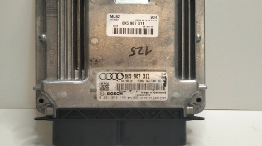 ECU Calculator Motor 8K5907311 8K5907311 Audi A5 8T [facelift] [2011 - 2016] Sportback liftback 3.0 TDI multitronic (204 hp)