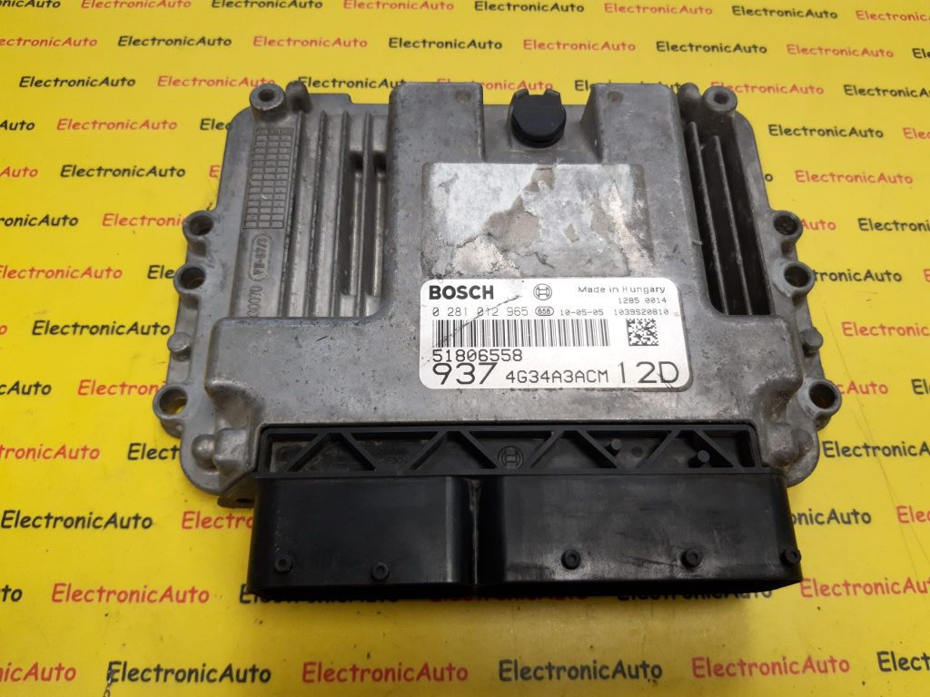 ECU Calculator motor Alfa Romeo 147 0281012965, 51806558 9374g34a3acm12d