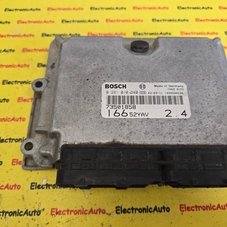 ECU Calculator Motor Alfa Romeo 166 2.4JTD, 0281010340, 73501858, 16652YAV,