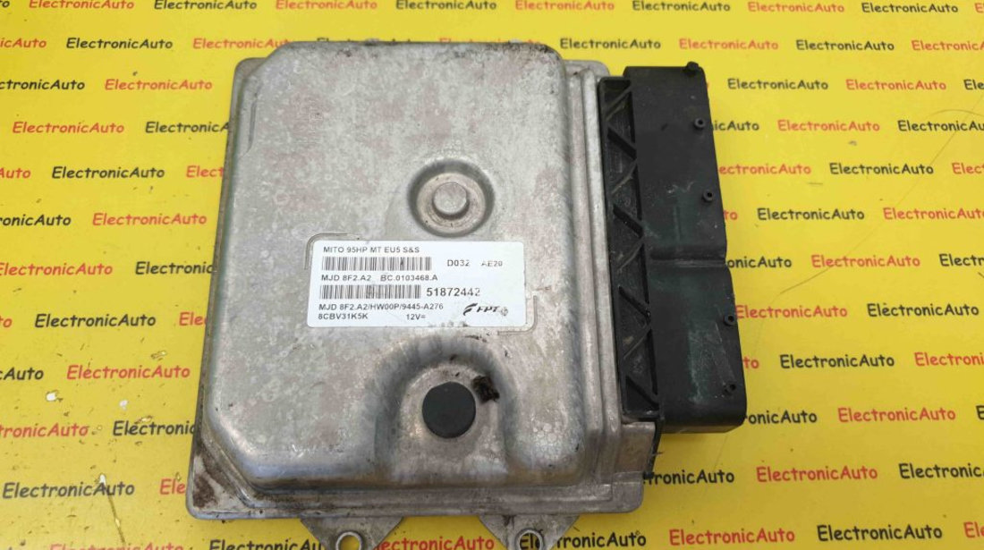 ECU Calculator Motor Alfa Romeo MiTo 1.3JTD, 51872442, MJD 8F2.A2, EU5