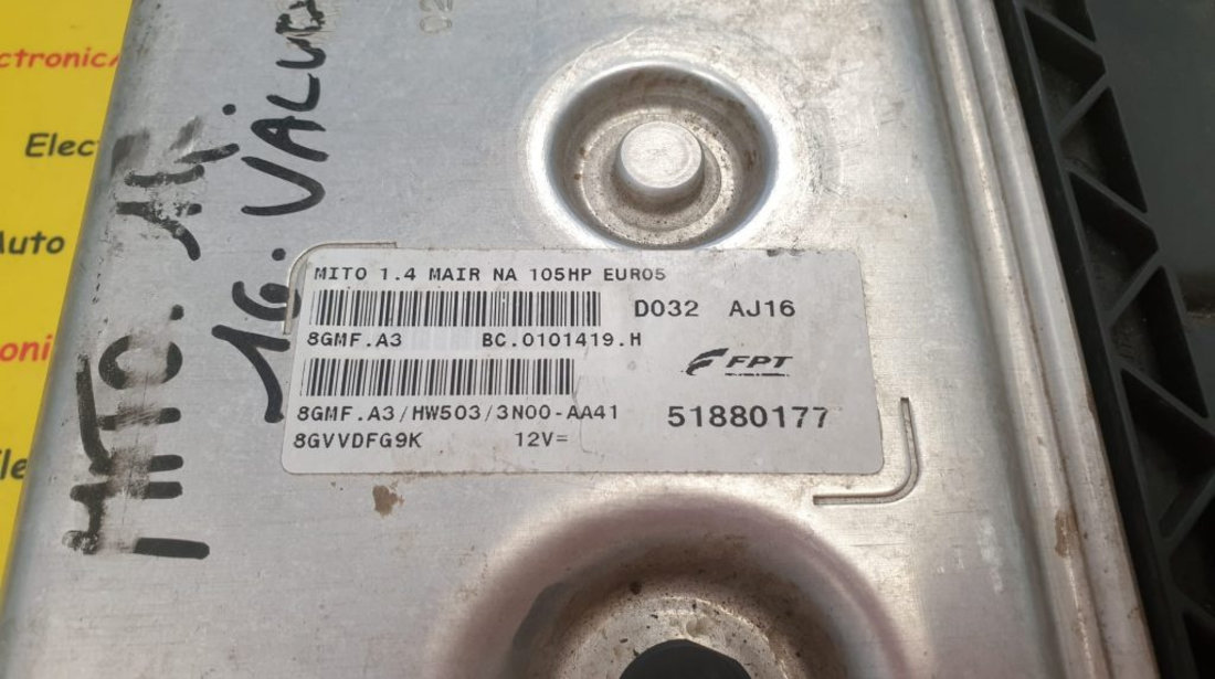 ECU Calculator motor Alfa Romeo Mito 1.4 51880177
