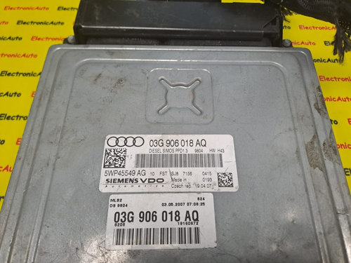 ECU Calculator motor Audi 2.0TDI, 03G906018AQ, 5WP45549AG,