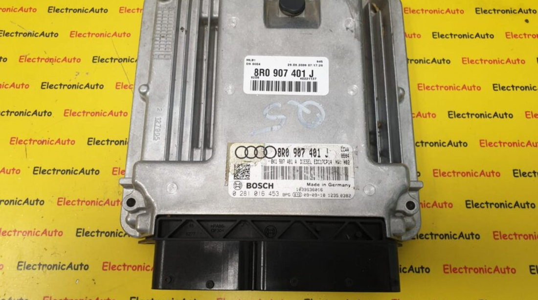 ECU Calculator motor Audi 3.0TDi, 8R0907401J, 0281016453, EDC17CP14