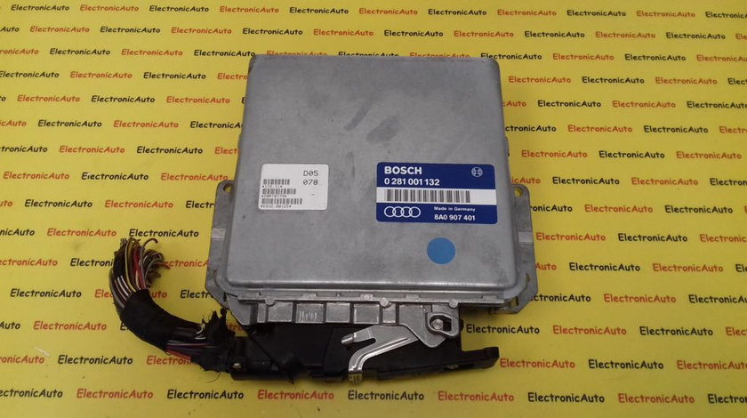 ECU Calculator Motor Audi 80 1.9, 0281001132, 8A0907401