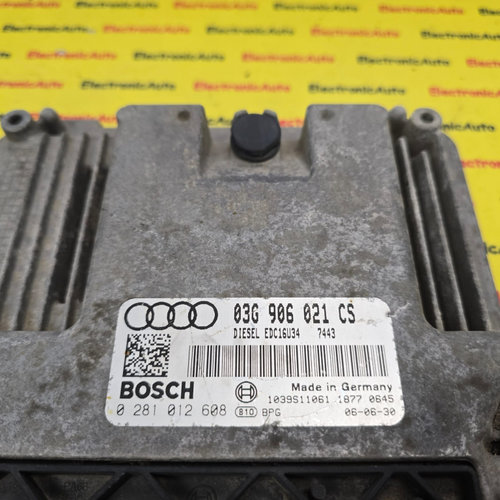 ECU Calculator motor AUDI A3, 0281012608, 03G906021CS,