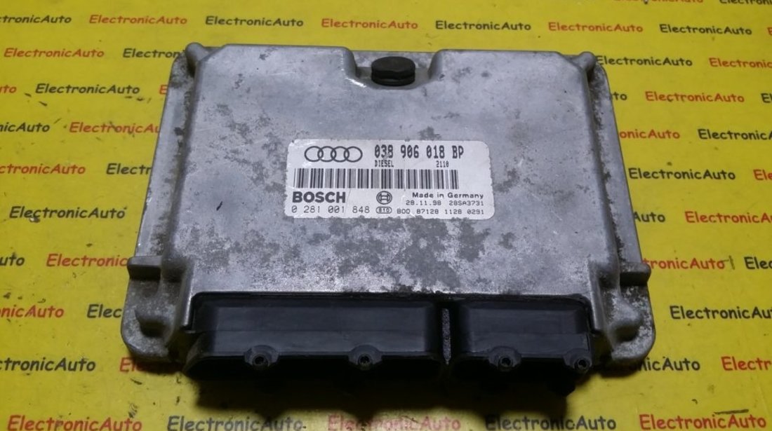 ECU Calculator motor Audi A3 1.9 tdi 0281001848, 038906018BP