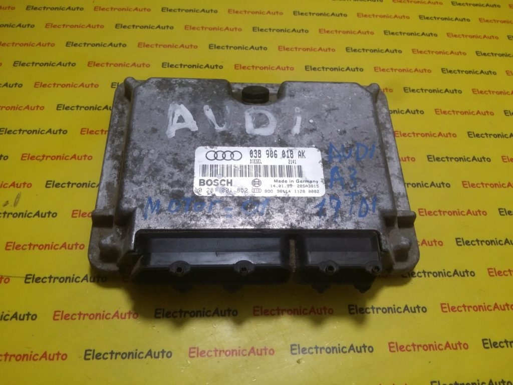 ECU Calculator motor Audi A3 1.9 tdi 0281001852, 038906018AK
