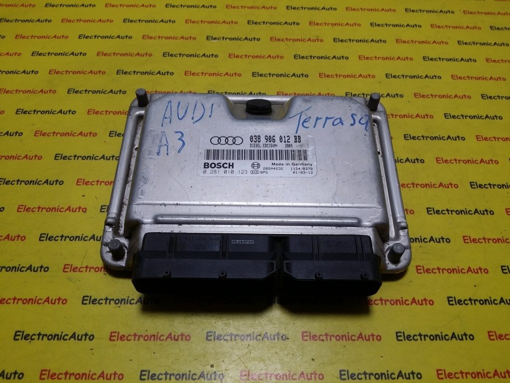 ECU Calculator motor Audi A3 1.9 tdi, 0281010123, 038906012BB,