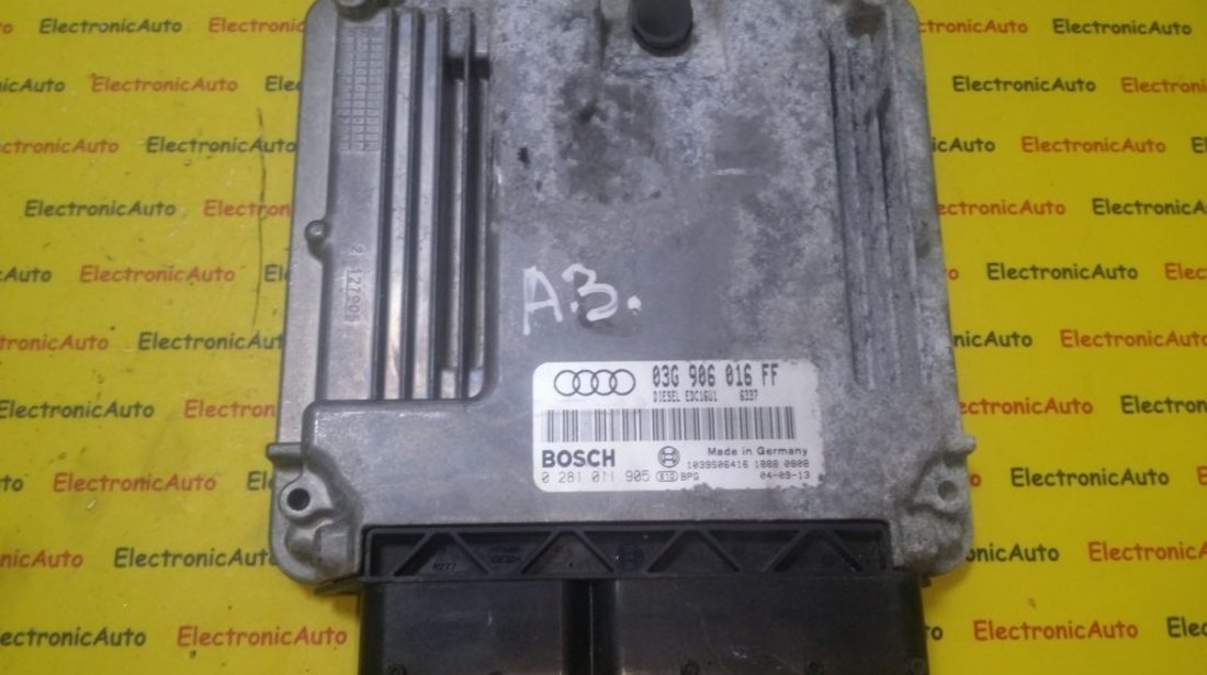 ECU Calculator motor Audi A3 2.0TDI 0281011905, 03G906016FF