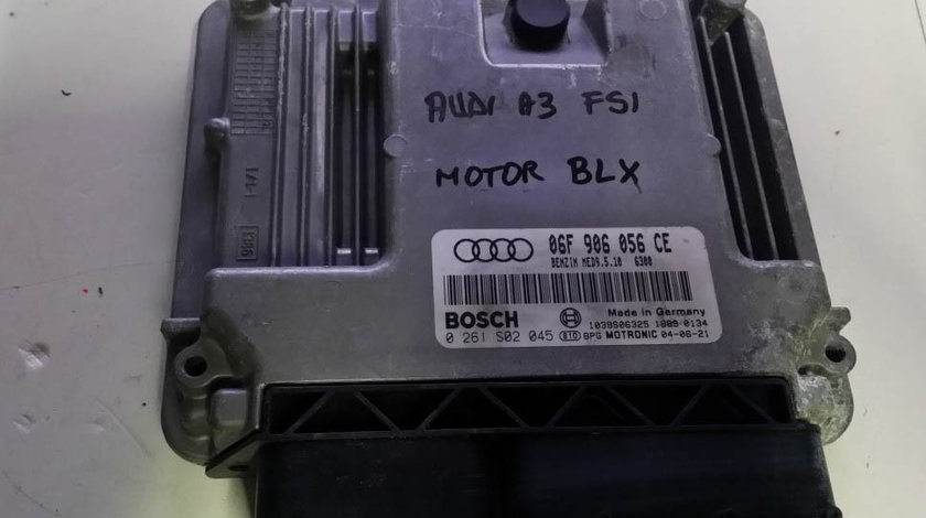 ECU Calculator motor Audi a3 FSI 2, 0, 06f906056ce, 0261s02045