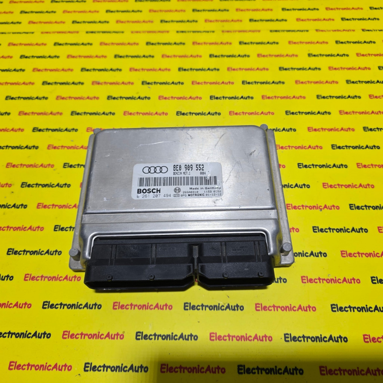 ECU Calculator motor AUDI A4, 0261207494, 8E0909552,