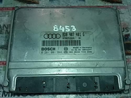 Ecu Calculator Motor AUDI A4, 0281001944, 8D0907401G,